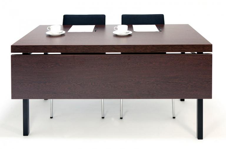 Flax table with modesty panel