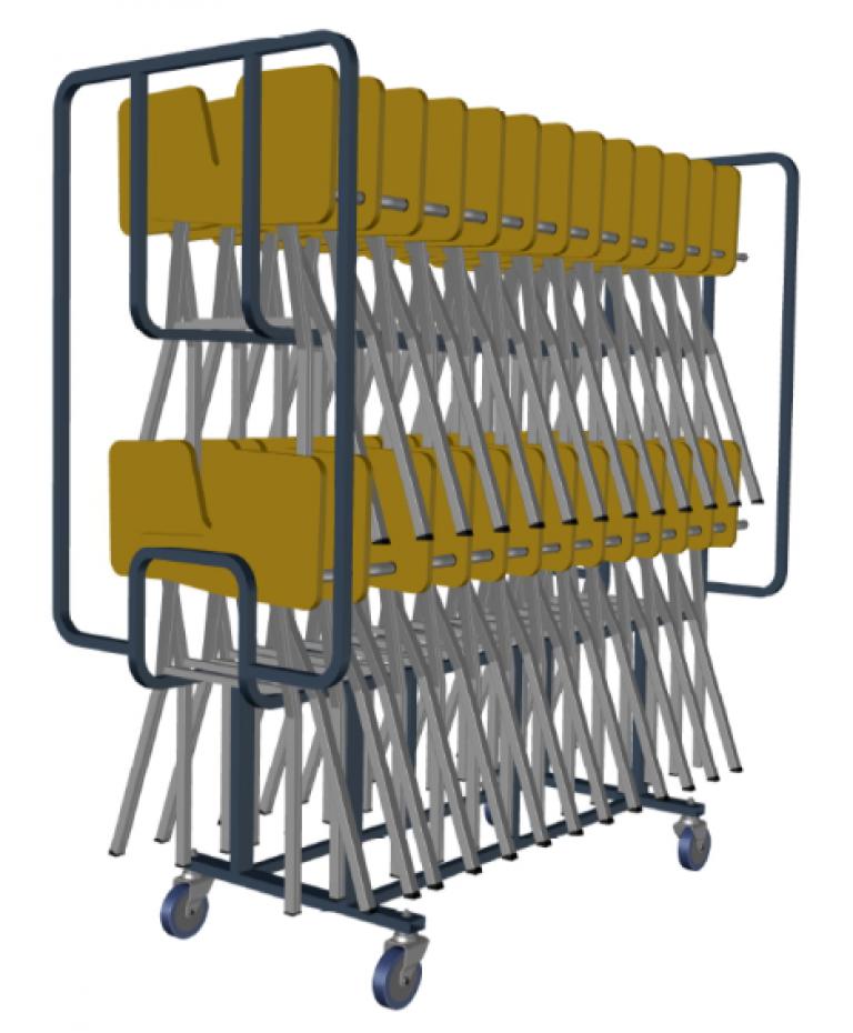 Trolley for writing tablets